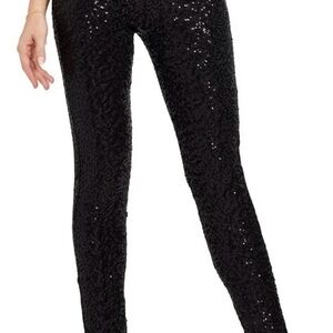 Tipsy Elves Black Sequin Skinny Pants